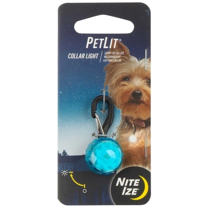 Turquoise Jewel - Nite Ize PetLit Collar Light