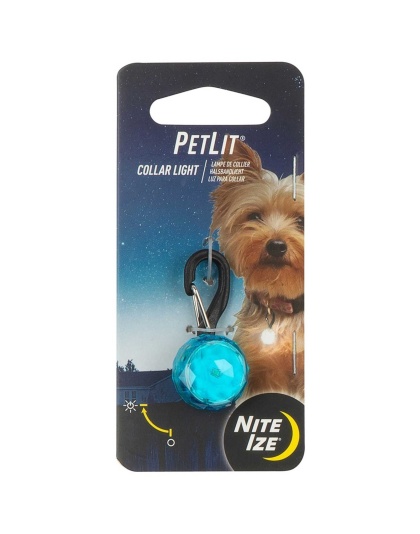 Turquoise Jewel - Nite Ize PetLit Collar Light