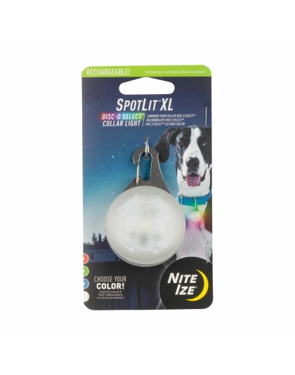 Nite Ize SpotLit XL Rechargeable Collar Light - Disc-O Select