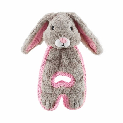 Outward Hound Cuddle Tugs Bunny Plush Dog Toy