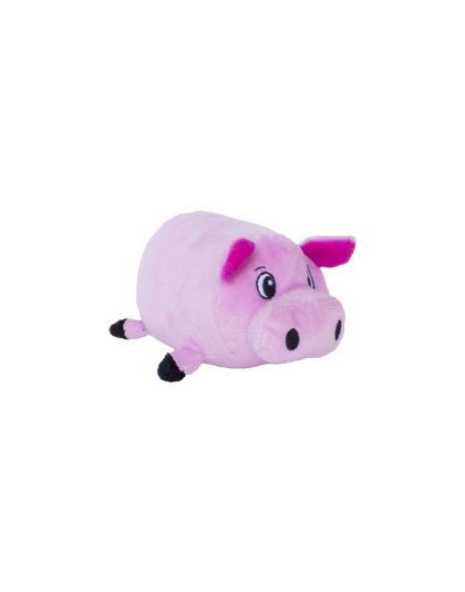 Outward Hound Fattiez Pig Plush Dog Toy Pink Small