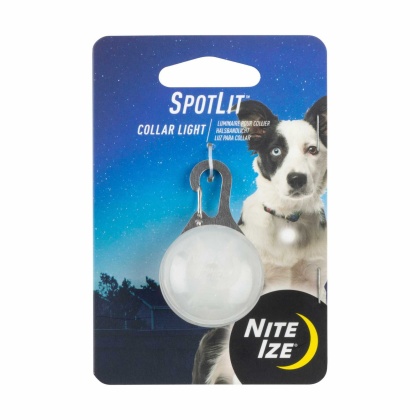 White - Nite Ize SpotLit Collar Light