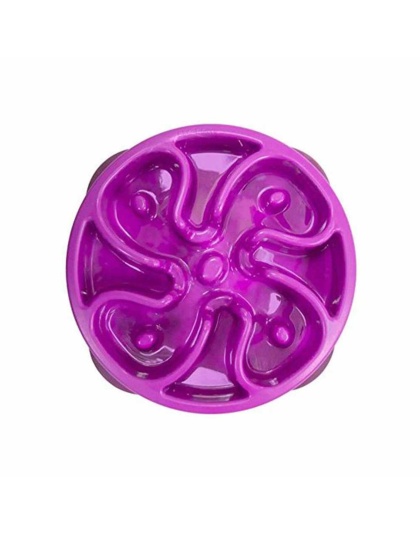 Purple - Outward Hound Fun Feeder Slo Bowl  - Small