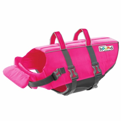 Pink - Outward Hound Granby Splash Dog Life Jacket - Large