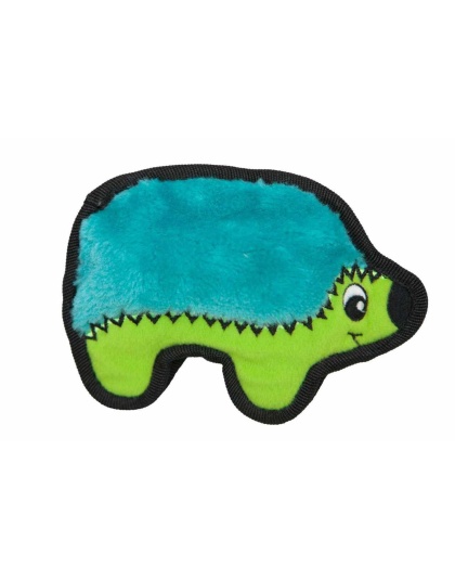 Outward Hound Invincibles Hedgehog Durable Plush Dog Toy Turquoise XS