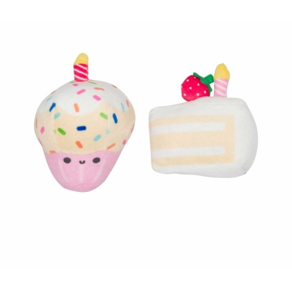 Pearhead Birthday Cake Cat Toy Set 2pc