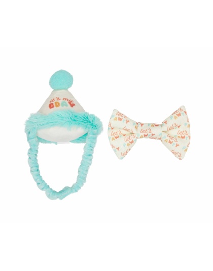 Pearhead Happy Purrday Cat Hat And Bowtie Set 2pc