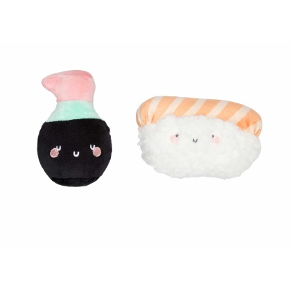 Pearhead Soy Sauce and Sushi Cat Toy Set 2pc