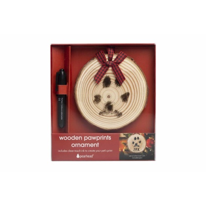 Pearhead Wooden Pawprints Ornament