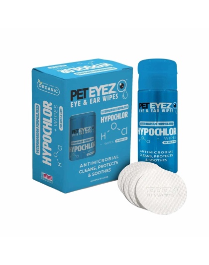 Pet Eyez Eye and Ear Wipes with Hypochlor 60ct