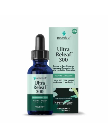 Pet Releaf Ultra Releaf 300mg Liposome CBD Oil Medium/Large