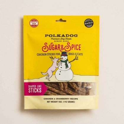 Polka Dog Holiday Pouch: Sugar & Spice (Chicken & Cranberry) 5oz