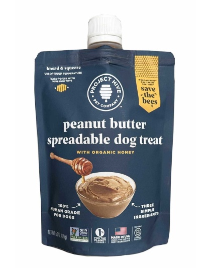 Project Hive Peanut Butter Spreadable Dog Treat 6oz