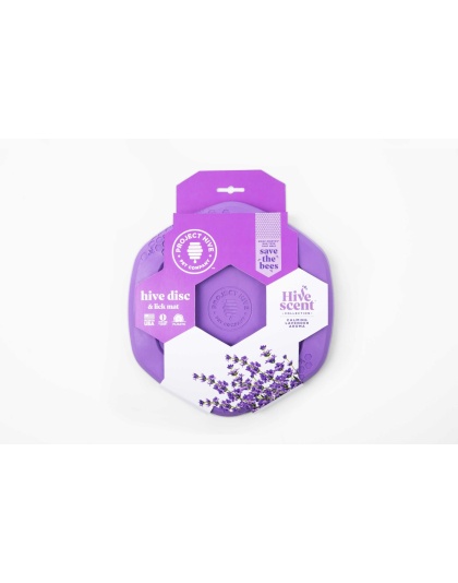 Purple - Project Hive Calming Lavender Scent Hive Disc & Lick Mat