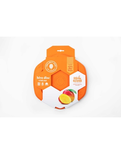 Project Hive Sweet Mango Scent Hive Disc & Lick Mat Orange