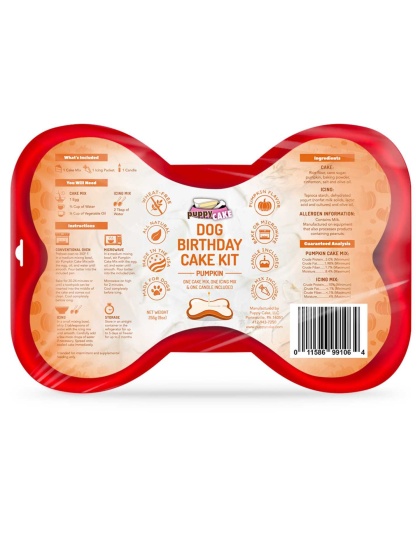 Pumpkin - Puppy Cake Dog Birthday Cake Kit  - 9oz