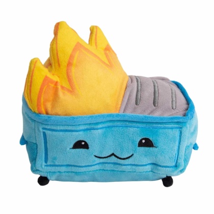 SnugArooz Dumpster Fire Plush Dog Toy 6.5"