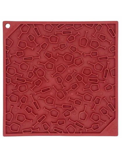 Vino Red - SodaPup eMat Enrichment Lick Mat  - 8"