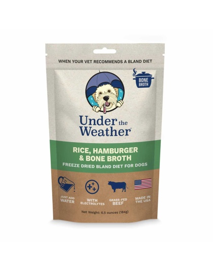 Under the Weather Bland Diet - Rice, Hamburger & Bone Broth