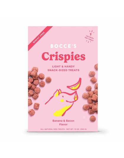 Bocce's Bakery Banana + Bacon Crispies Dog Treats 10oz