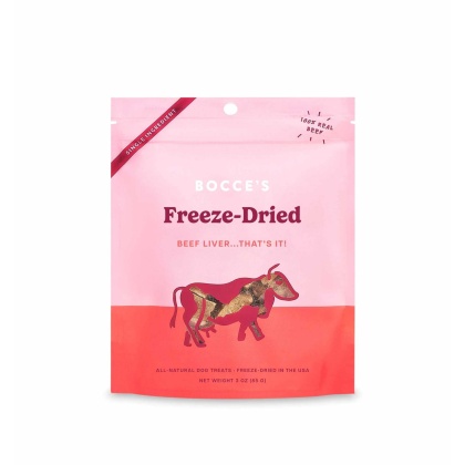 Bocce's Bakery Beef Liver Freeze Dried Treats 3oz