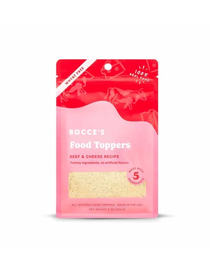 Bocce's Bakery Beef & Cheddar Food Topper 8oz