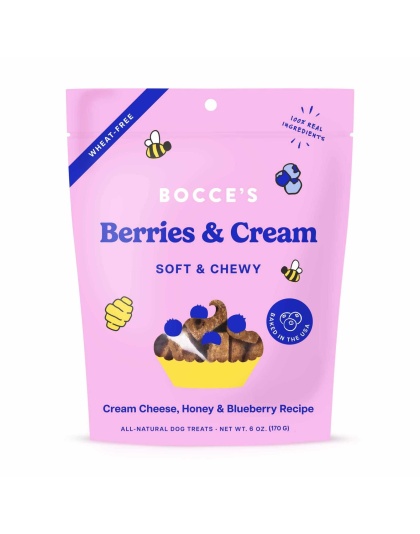 Bocce's Bakery Berries & Cream Soft & Chewy Dog Treats 6oz