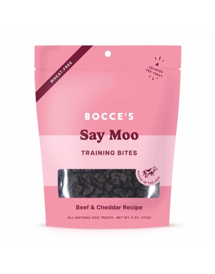 Bocce's Bakery Say MOOOO Training Bites Dog Treats 6oz