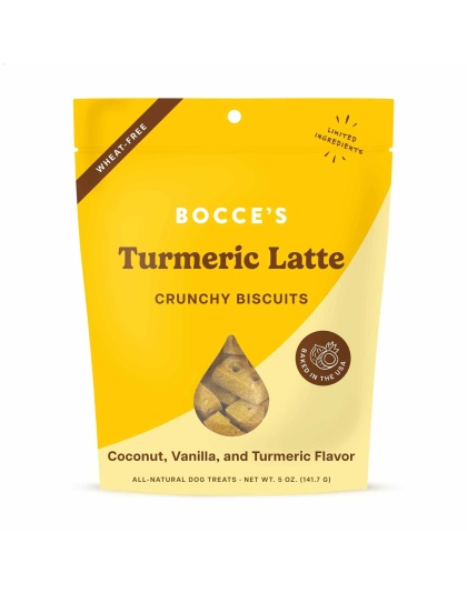 Bocce's Bakery Turmeric Latte Biscuit Dog Treats 5oz