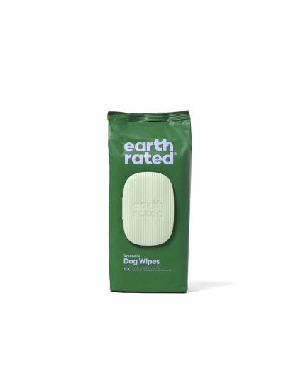 Earth Rated Lavender Dog Grooming Wipes 100ct