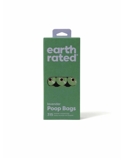 Earth Rated Lavender Poop Bags 315ct on 21 Refill Rolls