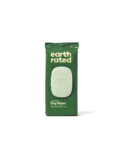 Earth Rated Unscented Dog Grooming Wipes 100ct