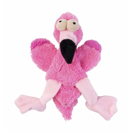 FuzzYard Dog Toy Flat Out Nasties Flo the Flamingo