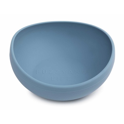 French Blue - FuzzYard Life Silicone Bowl  - L