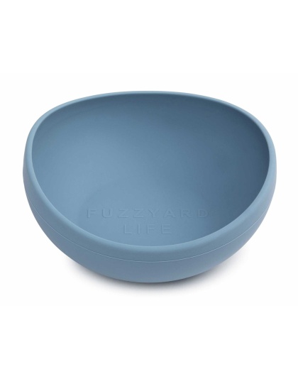 French Blue - FuzzYard Life Silicone Bowl  - L