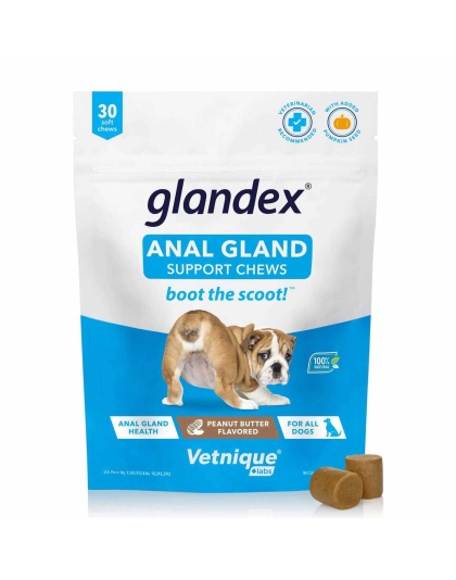 Glandex Anal Gland Soft Chew Peanut Butter  - 30ct