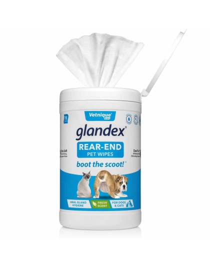 Glandex Anal Gland & Hygienic Pet Wipes 75ct