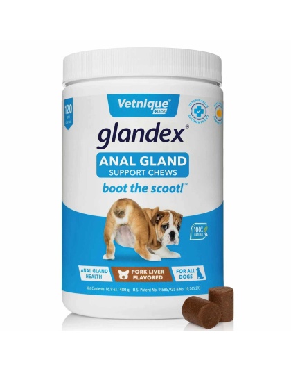 Glandex Pork Liver Soft Chews  Jar - 120ct