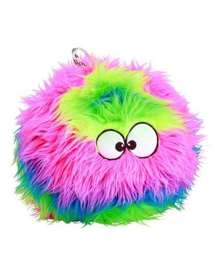 goDog Furballz w/Chew Guard Rainbow Plush Dog Toy  - Large