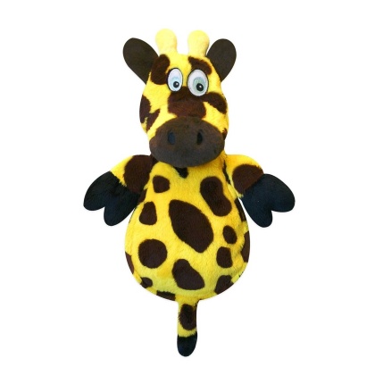 goDog Hear Doggy Giraffe w/Chew Guard Plush Dog Toy