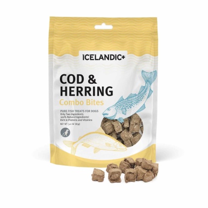 Icelandic+ Cod & Herring Combo Bites Dog Fish Treat 3oz