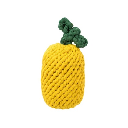 Jax & Bones Pineapple Rope Dog Toy 8"