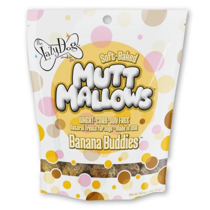 Lazy Dog Mutt Mallows Banana Buddies Dog Treat 5oz