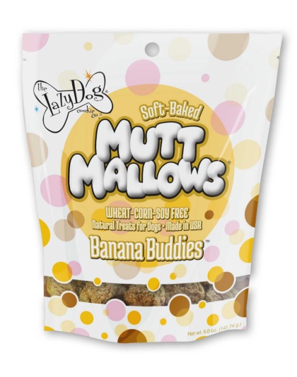 Lazy Dog Mutt Mallows Banana Buddies Dog Treat 5oz