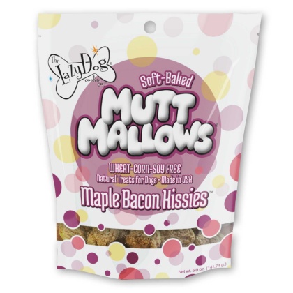 Lazy Dog Mutt Mallows Maple Bacon Kissies Dog Treat 5oz