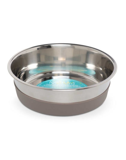 Messy Mutts Heavy Stainless Bowl w/Removable Silicone Base  - XL