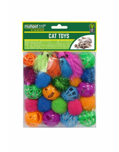 Multipet Cat Value Pack Toys 24pc