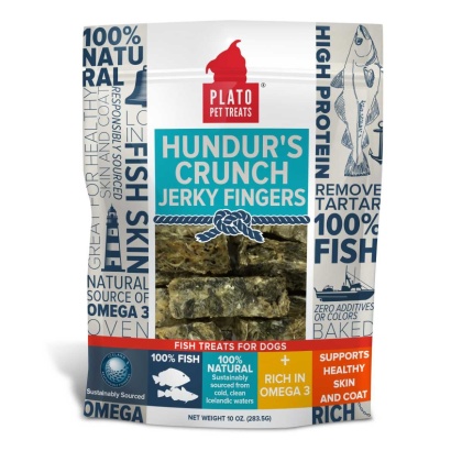 Plato Hundur's Crunch Jerky Fingers  - 10oz