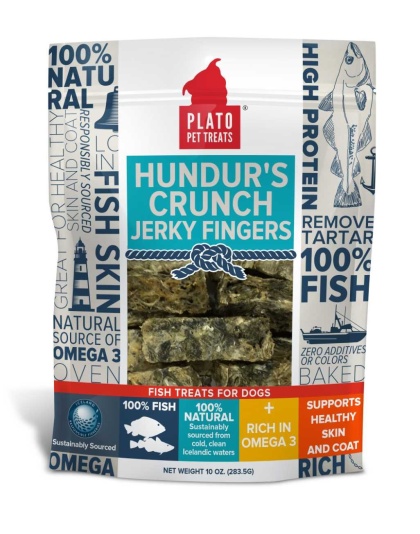 Plato Hundur's Crunch Jerky Fingers  - 10oz