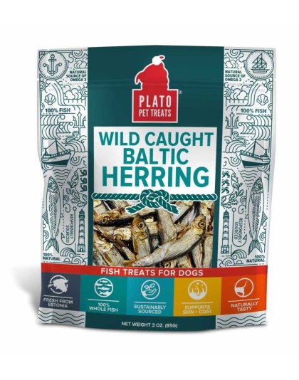 Plato Pet Treats Baltic Herring  - 3oz